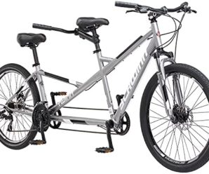 Schwinn Twinn Classic Tandem Adult Beach Cruiser Bike, Double Seater, Steel Low Step Frame, 7-Speed, Medium or Large Frame Options