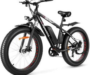 Speedrid Electric Bike 48V 500W Fat Tire Electric Bike Snow Bike 26″ 4.0, 48V 10Ah Removable Battery and Professional 7 Speed