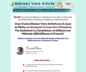 Maitrisez Votre Arthrite. Arthritis Treatment French Version.