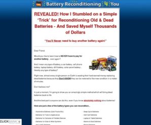 Battery Reconditioning 4 You – How To Recondition Death Batteries