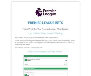 Premier League Bets