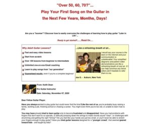 Adult Guitar Lessons