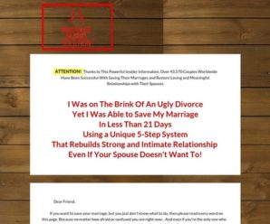 Marriage Saving Solution ™ – Top Converting Marriage Saving Offer!