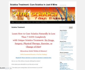 Relief Sciatica Naturally – Top Converting Sciatica Offer On Cb!