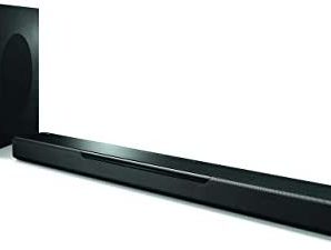 Yamaha MusicCast BAR 400 Sound Bar with Wireless Subwoofer and Alexa Connectivity – Black (Renewed)