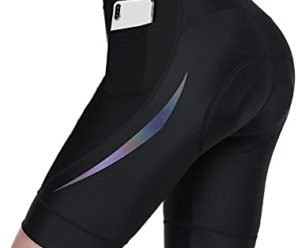 BALEAF Women’s Bike Shorts 4D Padded Bicycle Cycling Tights with Pockets Road Biking MTB Biker Spin UPF 50+