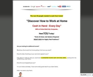 Discover How to Work at Home Cash in Hand – Every Day – Home Jobs Directory