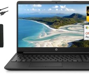 2021 Newest HP 15.6″ FHD 1080P IPS Anti-Glare Laptop, Intel Processor N4020, 8GB DDR4 RAM, 512GB SSD, 1-Year Office 365, Online Meeting Ready, Ethernet, WiFi, Fast Charge, Win10 S, w/GM Accessories