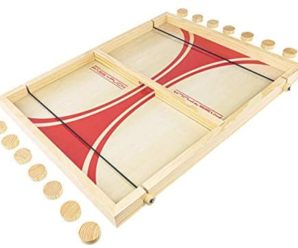 GoSports Pass the Puck Game Set – Rapid-Shot Tabletop Board Game – Fun for Kids & Adults