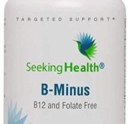 Seeking Health B Minus – Vitamin B Complex – Biotin Vegetarian Capsules – Biotin Supplement for Women – Supports Metabolic Functioning* – 100 Capsules