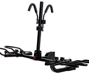 KAC Overdrive Sports K2 2” Hitch Mounted Rack 2-Bike Platform Style Carrier for Standard, Fat Tire, and Electric Bicycles – 60 lbs/Bike Heavy Weight Capacity – Smart Tilting – RV Use Prohibited