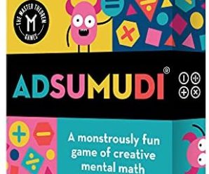 Adsumudi Math Game – The Monstrously Fun, Smart Game for Kids to Practice Multiplication, Division, Addition and Subtraction – Great for Kids Ages 8-12