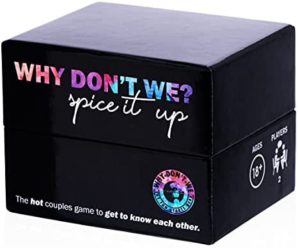 WHY DON’T WE Spice it Up Romantic and Fun Card Game for Couples – 150 Cards with Questions, Conversations, Dares and More. Amazing Gift for a Couple