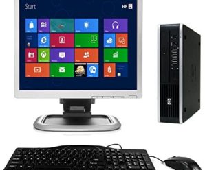 HP Elite 8000 USFF Windows 10 Desktop Computer C2D 3.0 PC 4GB 160GB DVD ROM WiFi 17 Inch LCD Monitor – Keyboard – Mouse (Renewed)