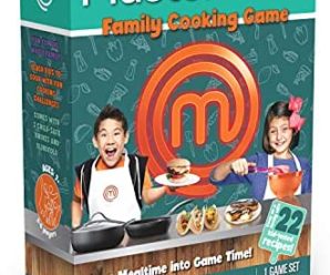 MasterChef Family Cooking Game. Turn Mealtime into Game Time! Includes 22 Family Tested Recipes. Ages 7+