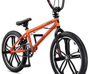 Mongoose Legion Freestyle Sidewalk BMX Bike for-Kids, -Children and Beginner-Level to Advanced Riders, 16-20-inch Wheels, Hi-Ten Steel Frame, Micro Drive 25x9T BMX Gearing