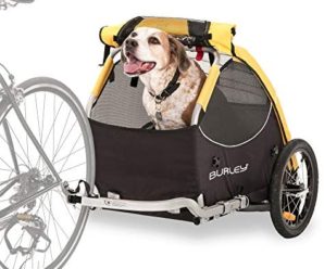 Burley Design Tail Wagon Bike Trailer, Yellow/Black, 16-Inch