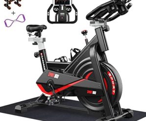 Wowspeed Exercise Bike, Indoor Cycling Bike Stationary Bikes with Heart Rate Sensor, Comfortable Seat Quiet Belt Driven, Workout Exercise Bike for Home Indoor Cardio