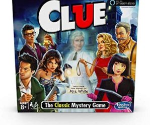 Hasbro Clue Game; Incudes The Ghost Of Mrs. White; Compatible With Alexa (Amazon Exclusive); Mystery Board Game For Kids Ages 8 And Up