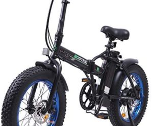 ECOTRIC Electric Fat Tire Bicycle Folding Bike 36V 12.5Ah 500W Lithium Battery Beach Snow Mountain 20″ Ebike Moped