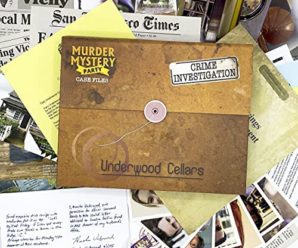 University Games Murder Mystery Party Case Files: Underwood Cellars Unsolved Mystery Detective Case File Game for 1 or More Players Ages 14 and Up