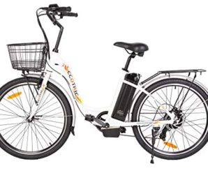 ECOTRIC 26″ Powerful Electric Bicycle 350W Motor 36V/10AH Moped Throttle & Pedal Assist City Tire Bike W/Basket – You Will Receive (2) Packages