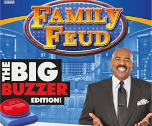 Family Feud Big Buzzer Game, Amazon Exclusive “Buzz in” with The Electronic Buzzer Board Game for Hilarious Family Fun, Ages 8 and up