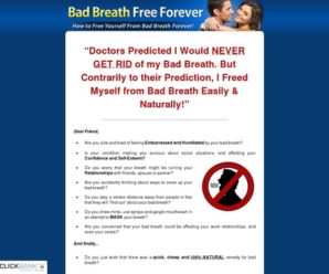 Bad Breath Free Forever – The 100% Natural Remedy For Bad Breath!