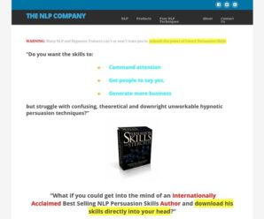 Persuasion Skills on Steroids Deconstructed Main Info Page – The NLP Company