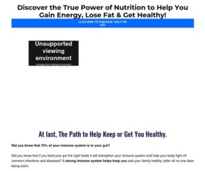 Power of Nutrition Clickbank