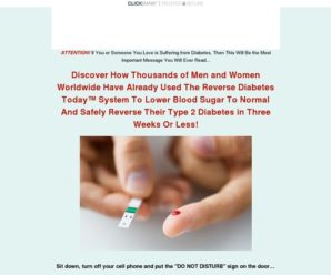 "REVERSE DIABETES TODAY" – Your Diabetes Cure – Official Website