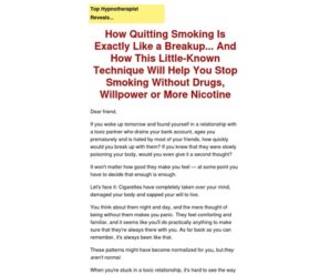 The Smoking Breakup Plan – Stop Smoking Today!