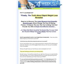 4 Week Diet – 4 Week Diet | Lose Weight Fast and Easy | Weight Loss