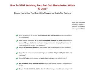 How To STOP Watching Porn & Quit Masturbation In 30 Days? – [CB27] – How To Quit XXX