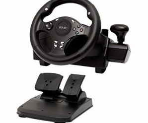 Gaming Racing Wheel 270 degree Sim Steering wheel Driving Force Racing Wheel for Racing Game PC / Xbox One/ Xbox Series X S / XBox 360/ PS4 / PS3 / Nintendo Switch / Android with Pedals Accelerator Brake