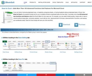 Dose for Excel Features Tutorials