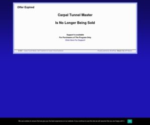 Offer Expired – Carpal Tunnel Master, Self Treatment for Carpal Tunnel Syndrome