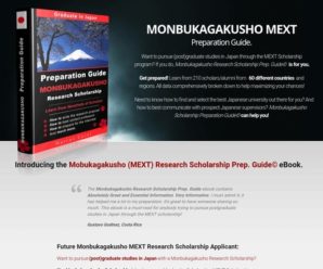 Monbukagakusho (MEXT) Research Scholarship 2020-2021 Prep. Guide eBook© – Graduate in Japan