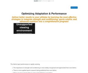 Optimizing Adaptation and Performance