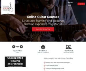 Take Online Guitar Lessons with the Secret Guitar Teacher