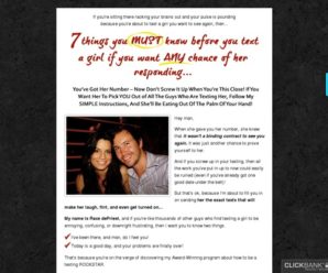 Text That Girl – Ultimate Men’s Texting Guide 75% Comm + Upsells