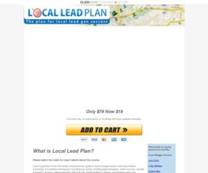 Local lead plan – Local lead generation training course