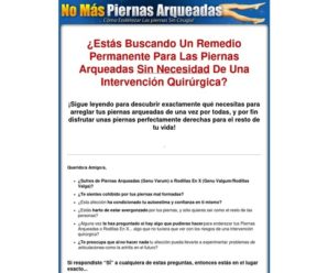 No Más Piernas Arqueadas – Cómo Enderezar Las piernas Sin Cirugía!