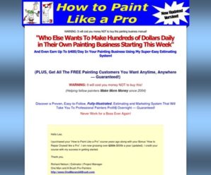 Start A Painting Business – Start Making Money This Week!