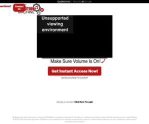 Unauthorized Affiliate – error page