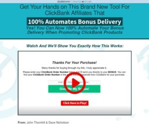 ClickBank Bonus Automator — ClickBank Bonus Automator