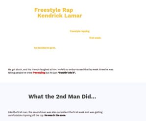 Freestyle rap like a natural