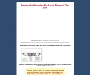 Blueprints for Houses, Cabins, Garages and Barns: Download 50 Complete Contractor Blueprint Plan Sets