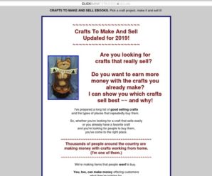 CRAFTS TO MAKE AND SELL EBOOKS. Pick a craft project, make it & sell it!