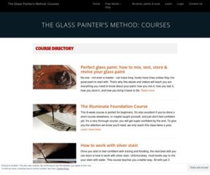 Course Directory – The Glass Painter's Method: Courses